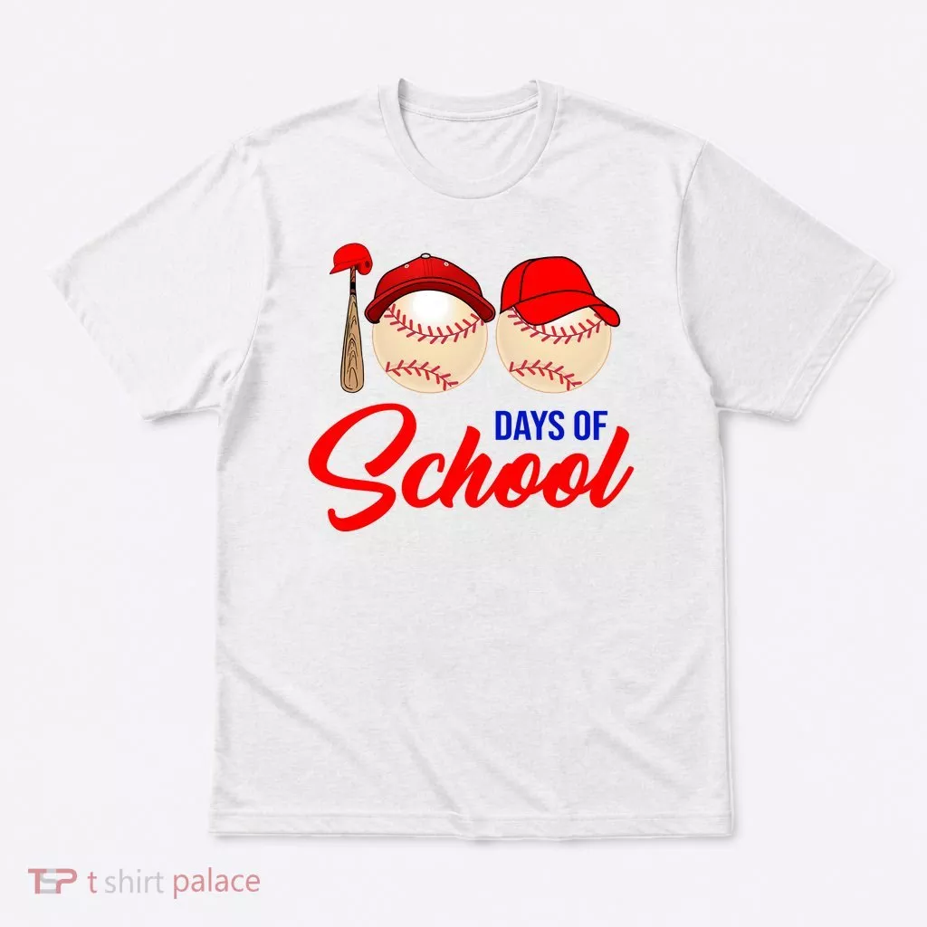 100 Days Of School Baseball T-Shirt