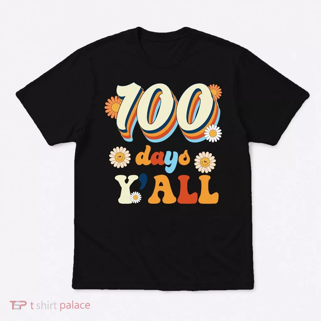 100 Days Of School Retro Sunflower T-Shirt