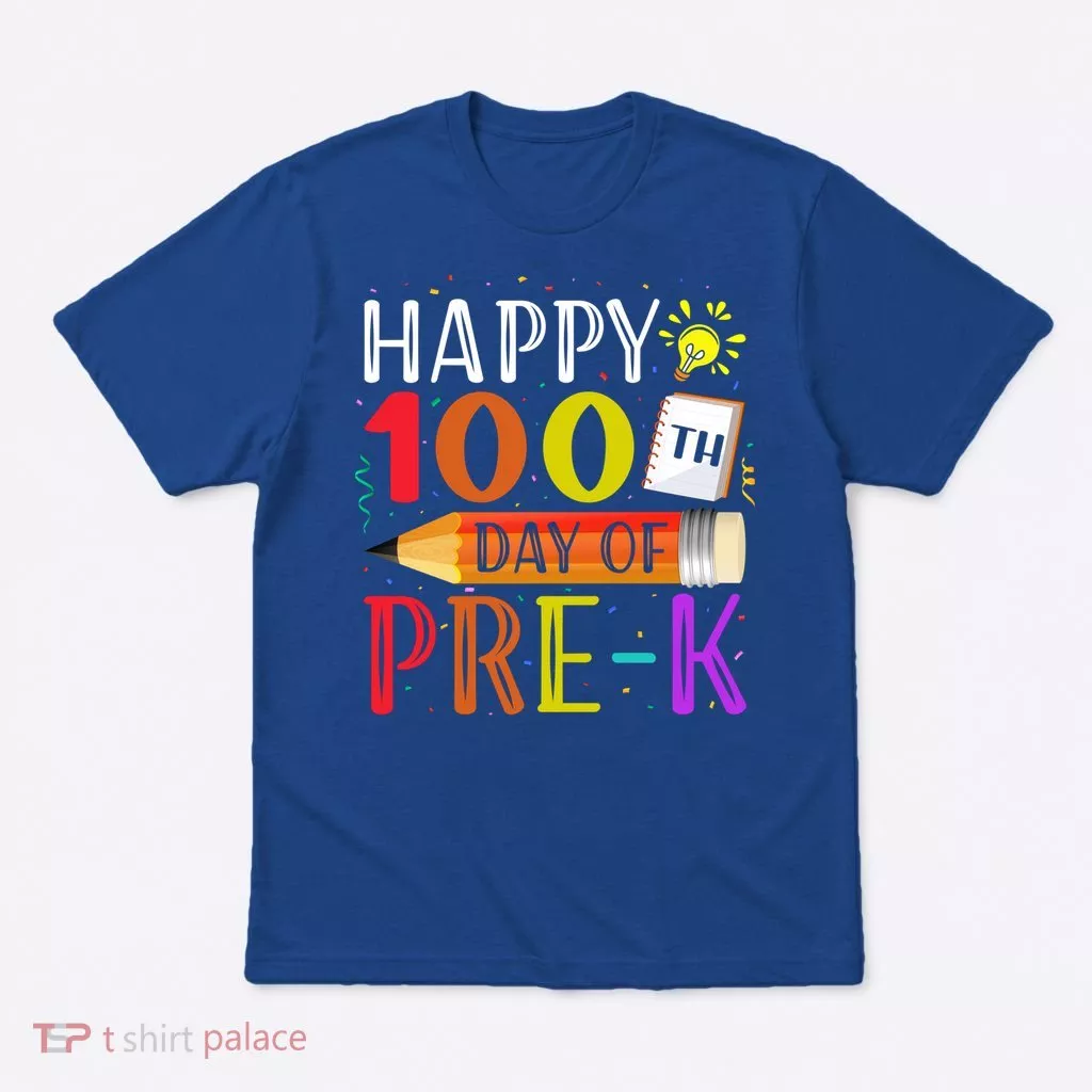 100 Days Of School Teacher Student 100th Day Pregiftk Gift T-Shirt