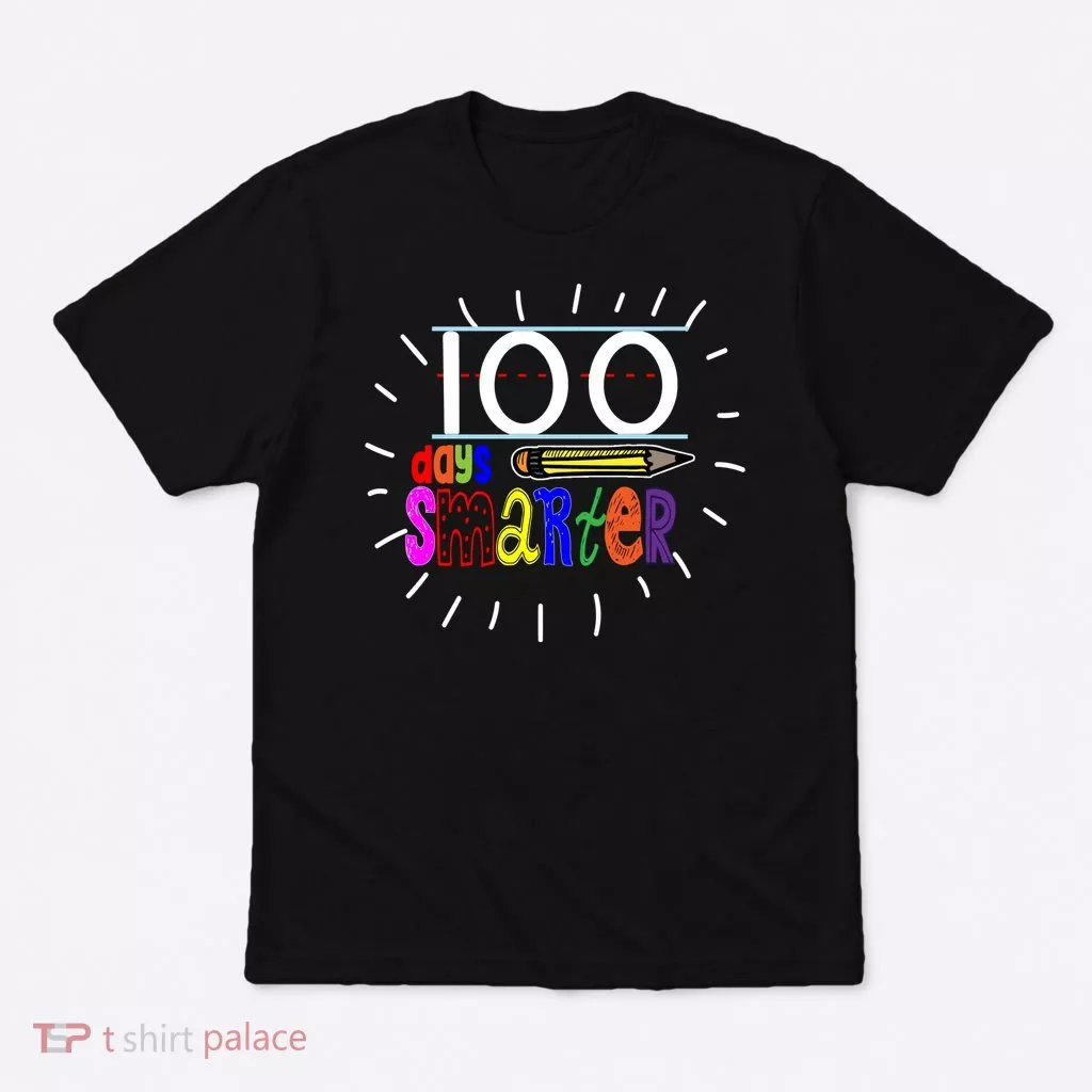 100 Days Smarter Cute 100th Day Of School T-Shirt