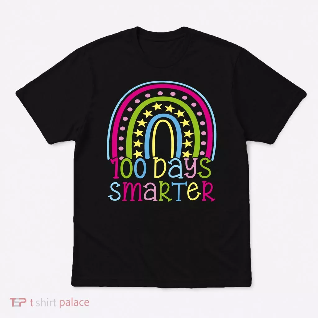 100 Days Smarter Cute Colorful Rainbow T-Shirt