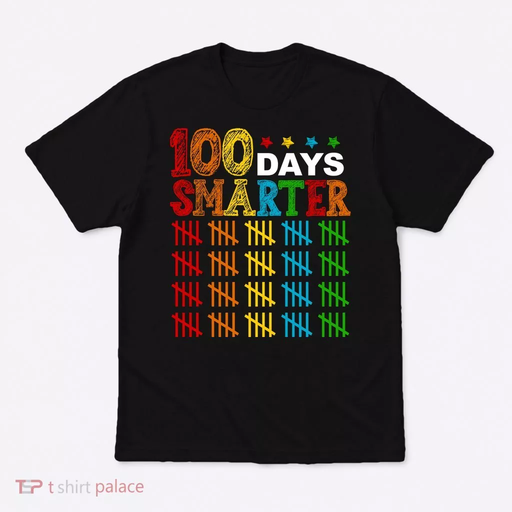 100 Days Smarter Cute Funny 100th Day Of School T-Shirt