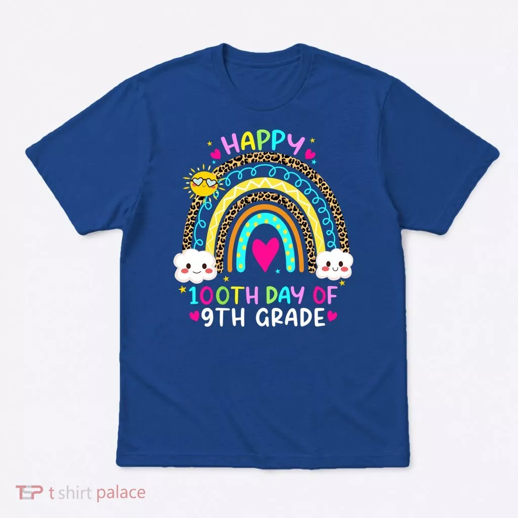 100 Days Smarter Ninth Grade 100th Day Of School 9th Grade Gift T-Shirt