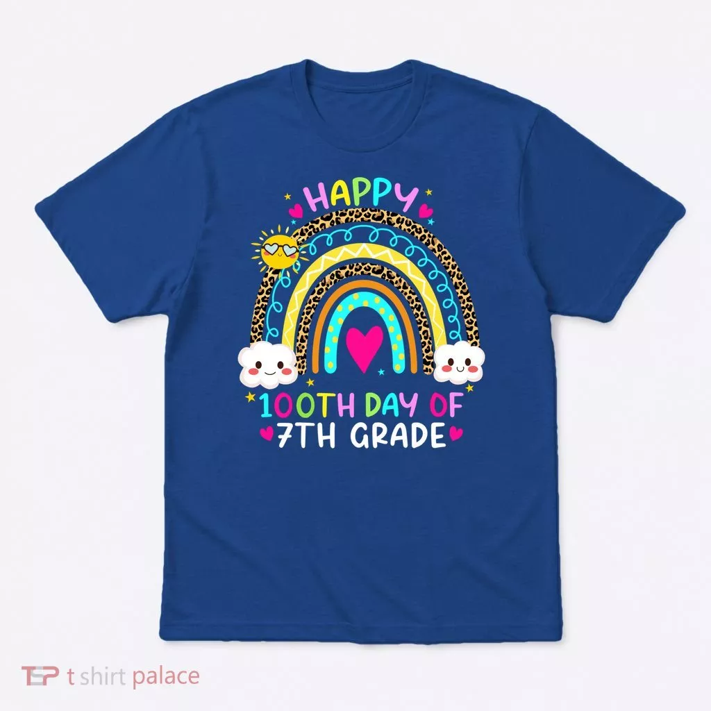 100 Days Smarter Seventh Grade 100th Day Of School 7th Grade Gift T-Shirt