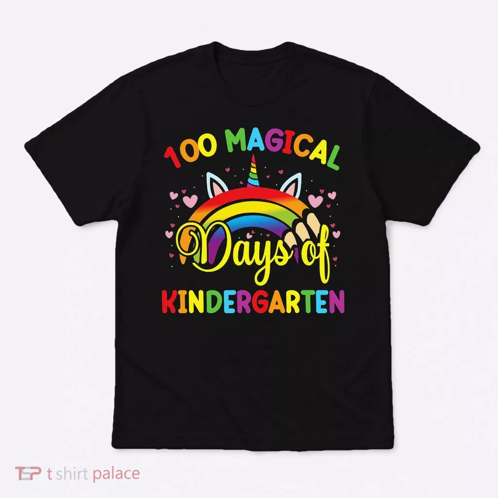 100th Day of Kindergarten For Girls 100 Magical Days T-Shirt