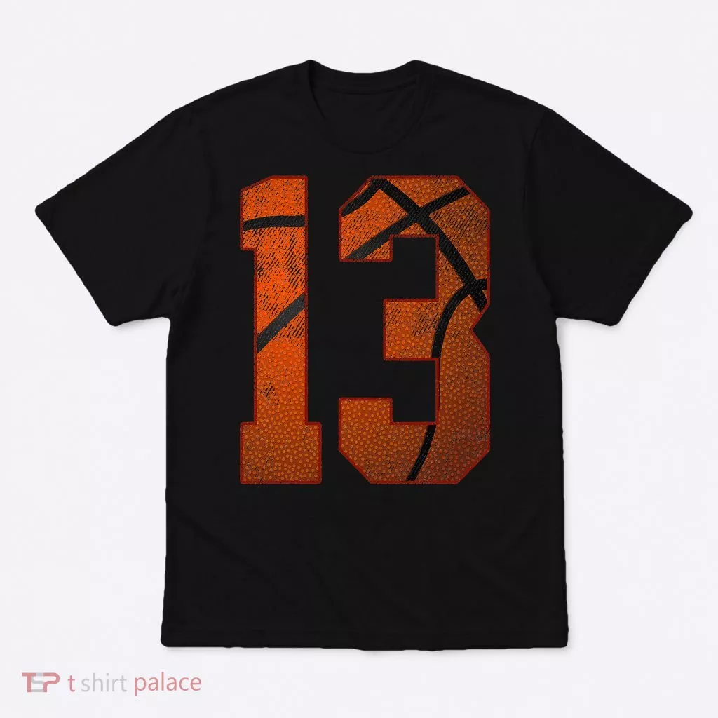 13 Year Old Happy 13th Birthday Basketball 13th Birthday T-Shirt