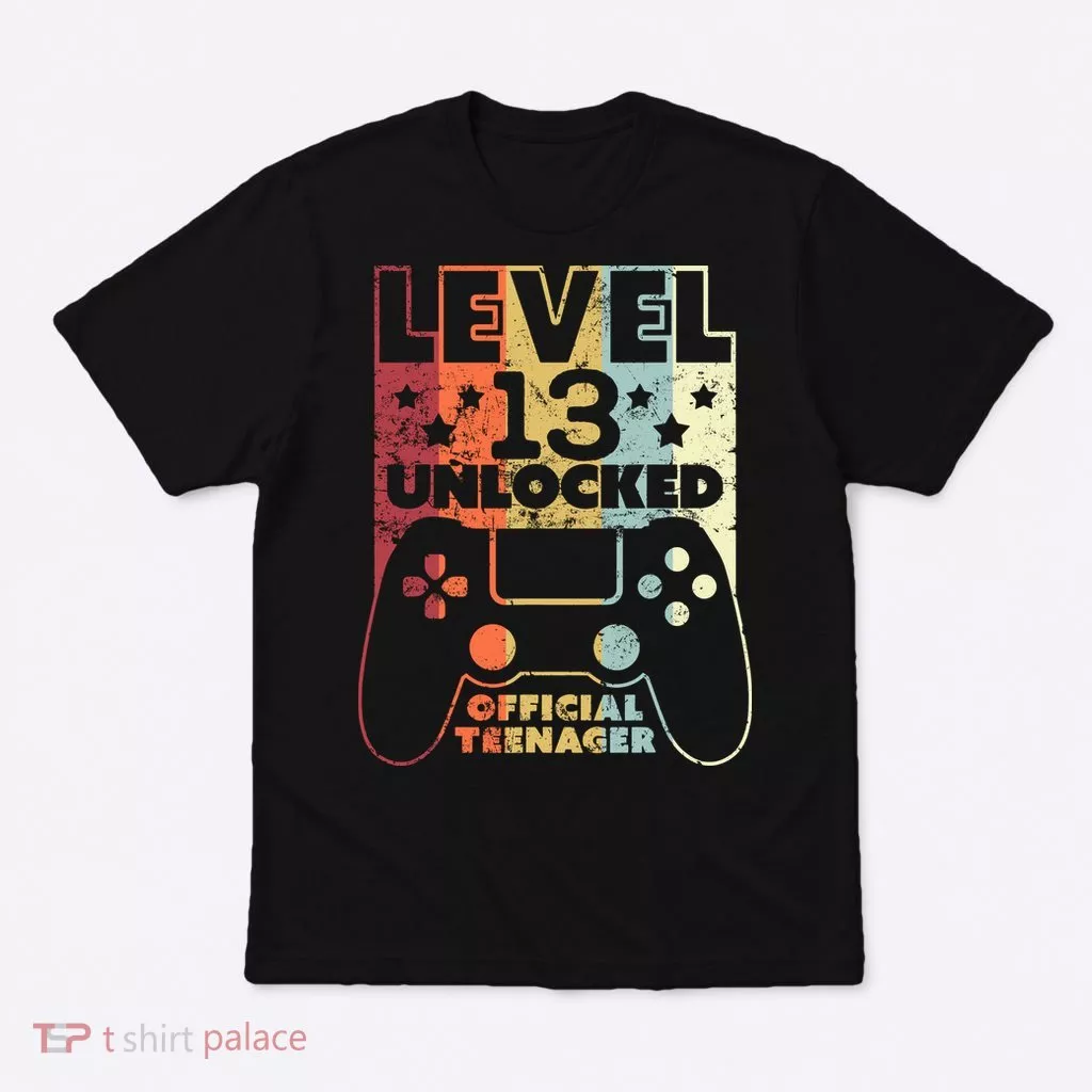 13th Birthday Level 13 Unlocked Official Teenager T-Shirt