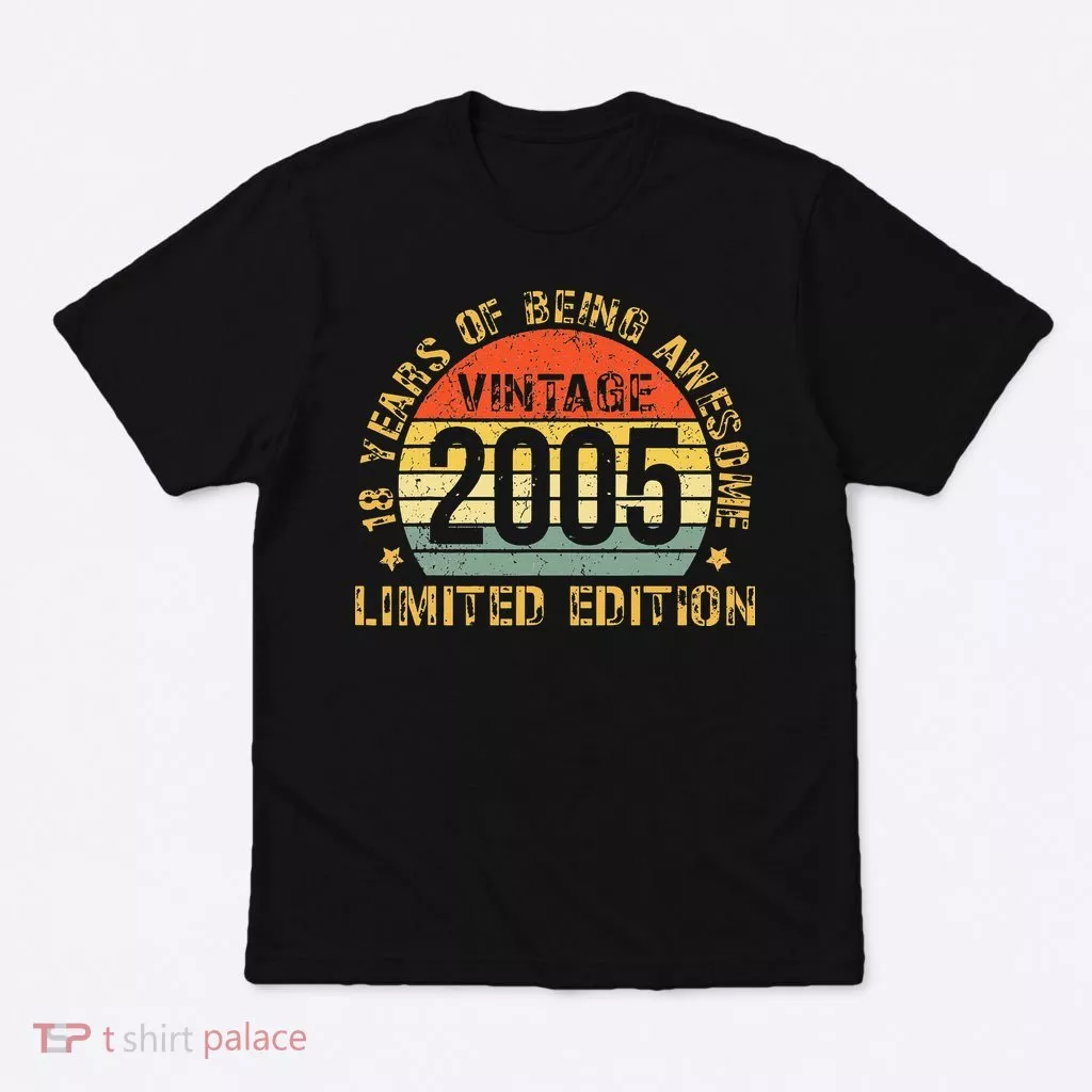 18yr BDay SonFunny 2005 18th 18 Year Old Birthday T-Shirt