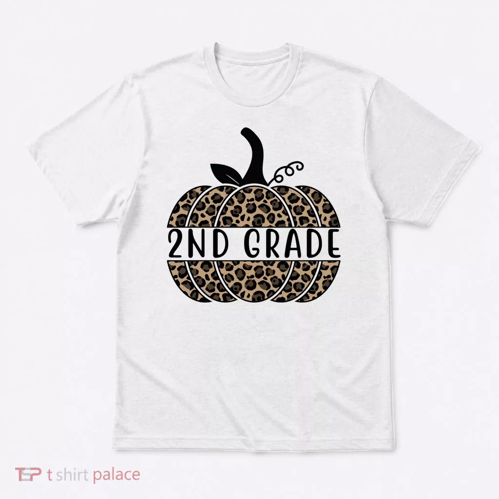 2nd Grade Leopard Pumpkin T-Shirt