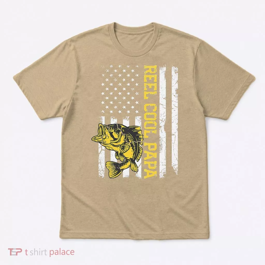 Fathers Day Gifts Funny Fishing Reel Cool Papa Dad Joke (1) T-Shirt