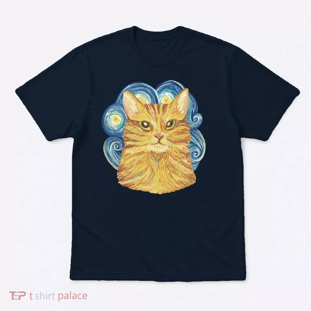 Golden Cat Post Impressionism T-Shirt