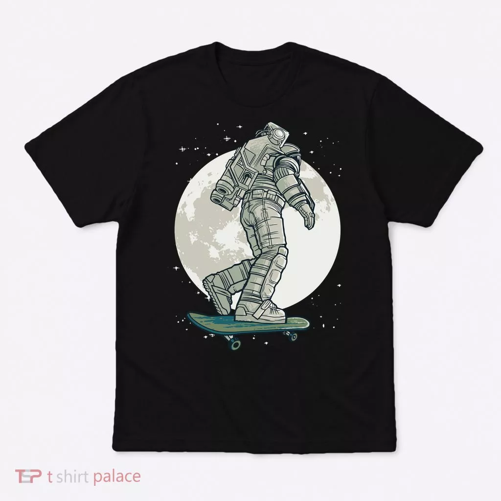 Skater Astronaut Moon T-Shirt