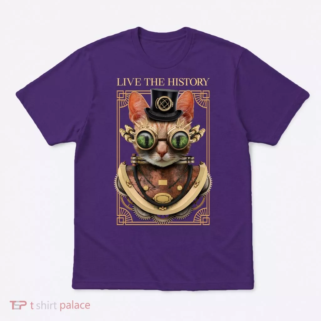 Steampunk Cat Animal Bizarre T-Shirt