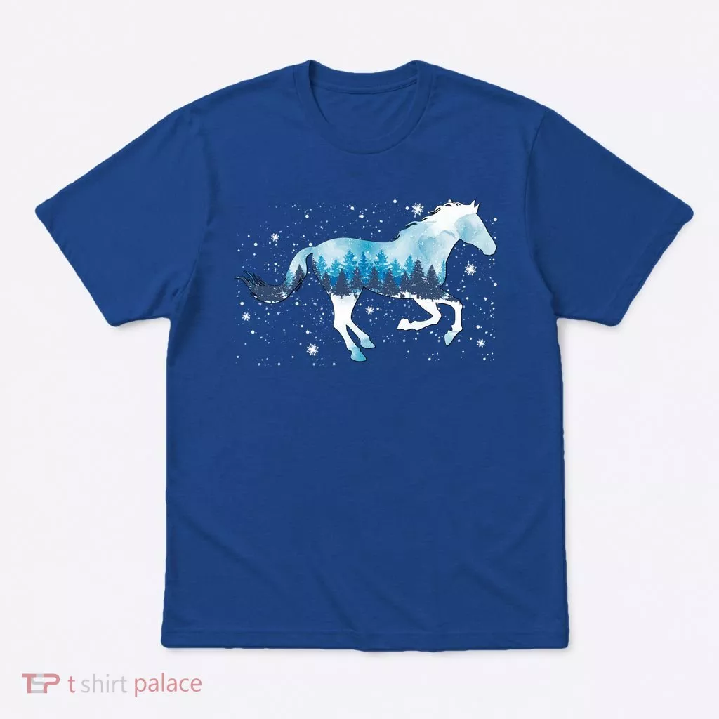 Zaml Horse Christmas Pajama Merry Xmas Riding Horse Lover Gift T-Shirt
