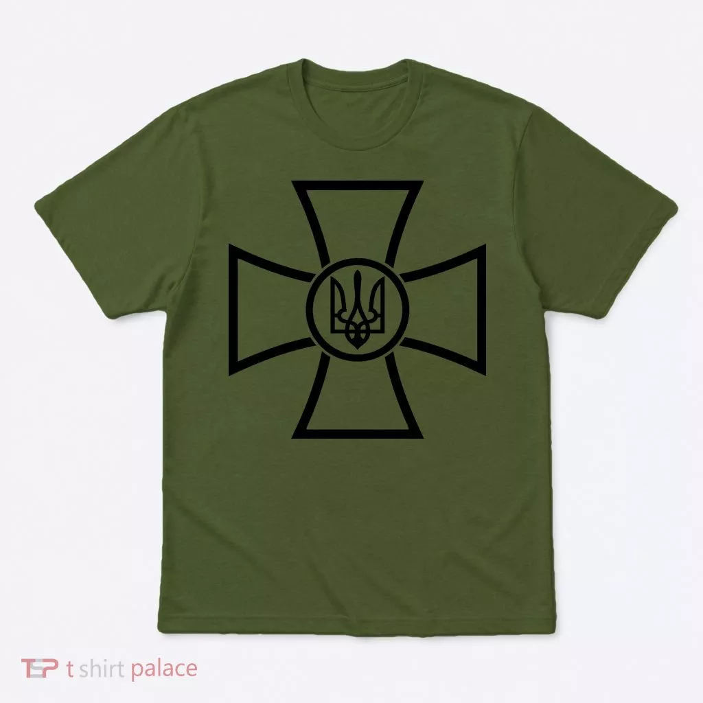 Zelensky Green Cross Ukraine I Dont Need A Ride I Need Ammunition Front&Back T-Shirt