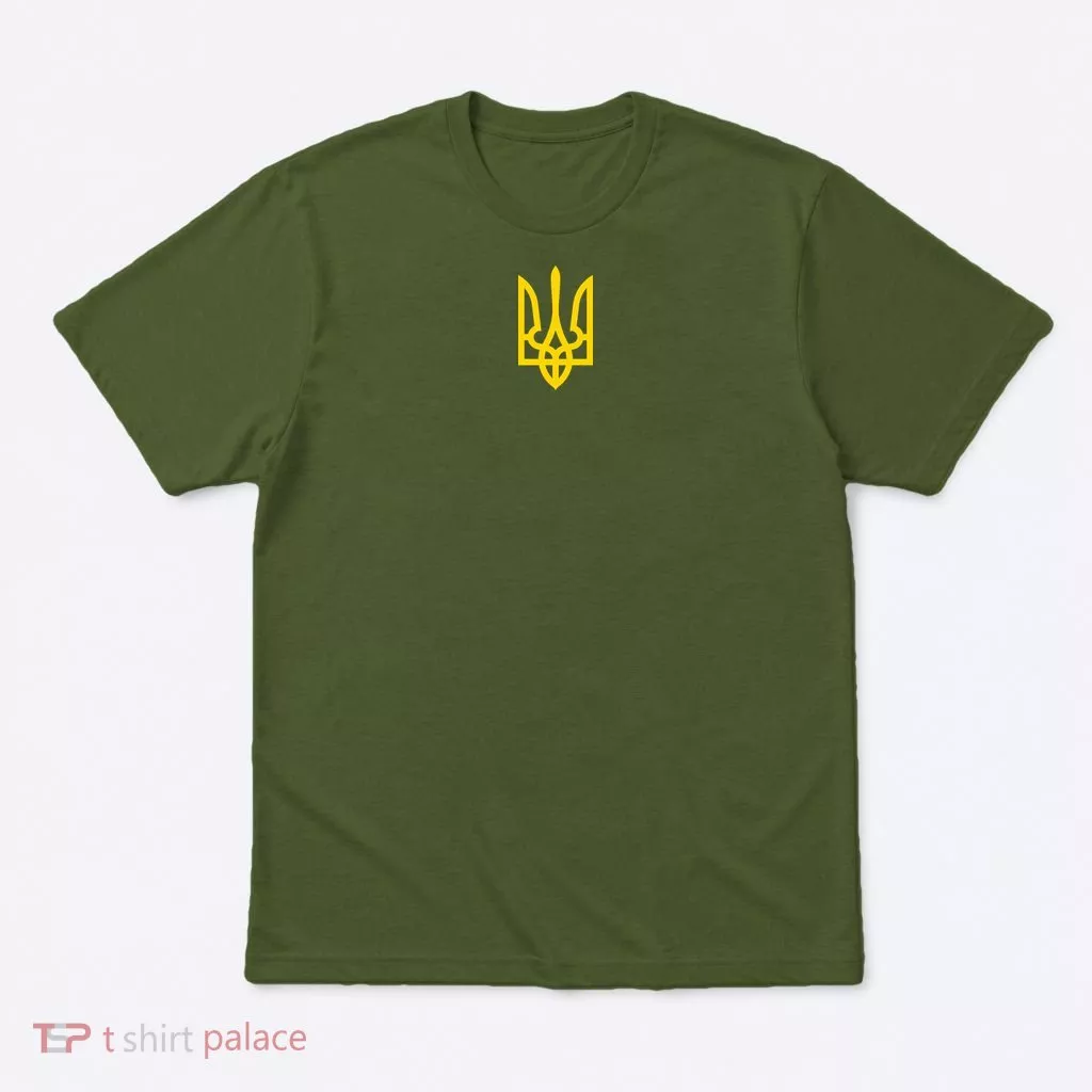 Zelensky Tryzub Green Long Sleeve Military Ukraine Zelenskyy T-Shirt