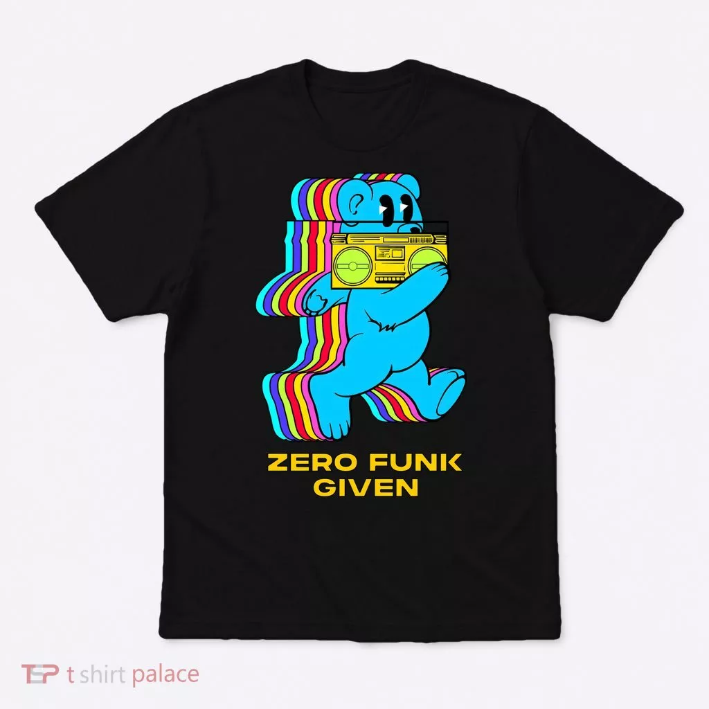 Zero Funk Given Retro Bear Boombox T-Shirt