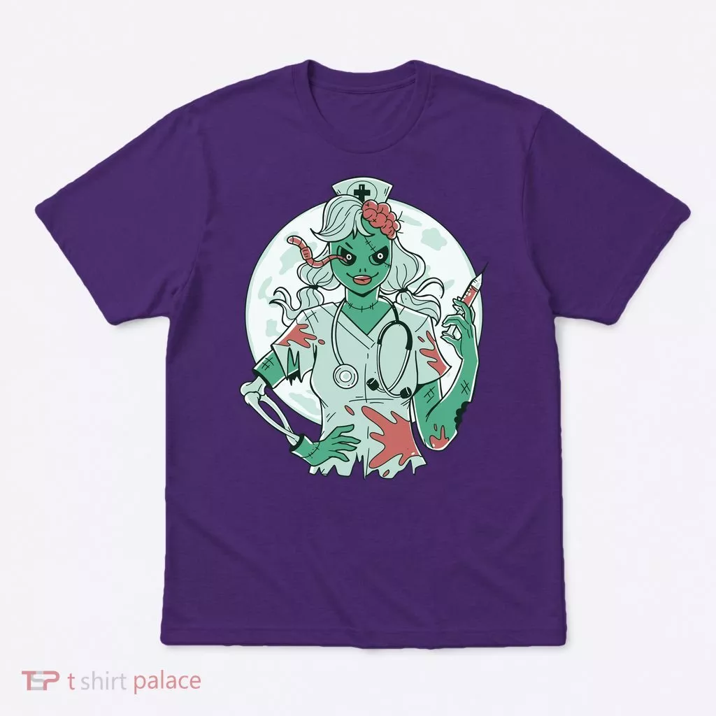Zombie Nurse Spooky Halloween T-Shirt