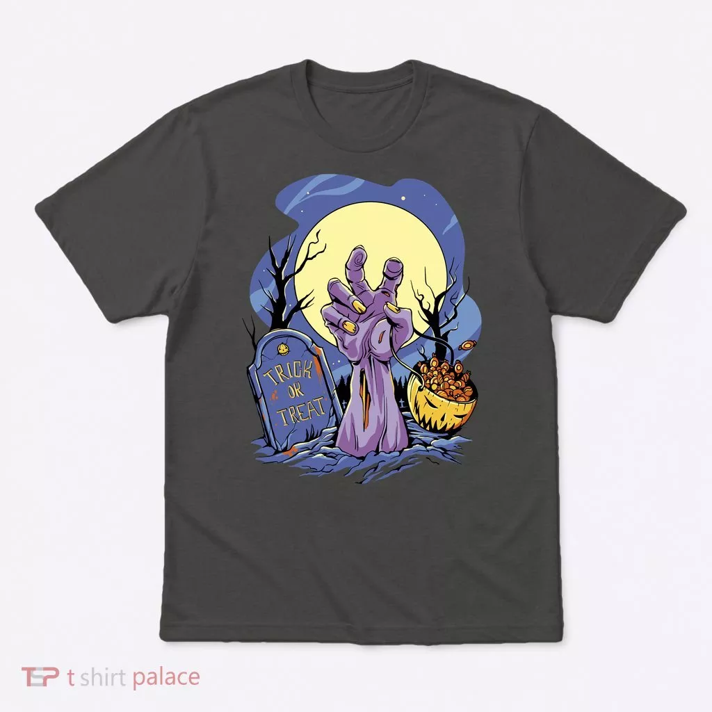 Zombie Trick Or Treat Spooky Halloween T-Shirt